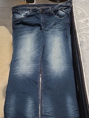 Buffalo David Bitton Men's Slim Straight Jeans - Faded Blue Wash
